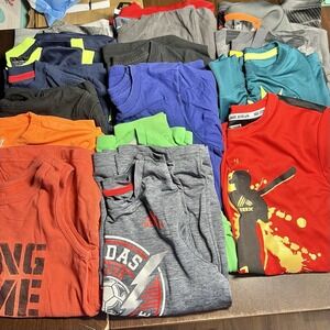 Boys Graphic‎ & Athletic T-Shirt Lot 16 Nike Adidas RBX & More Sz 7–10 SEE INFO